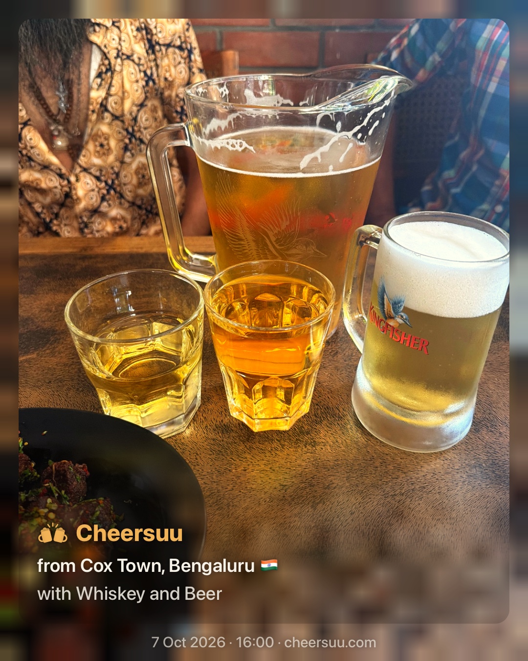A Cheersuu from Cox Town, Bengaluru