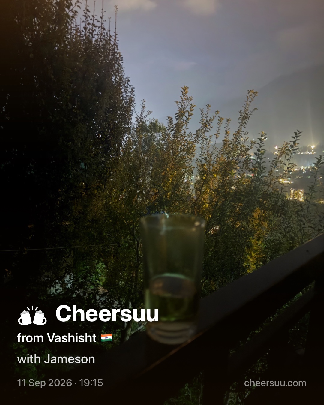 A Cheersuu from Vashisht