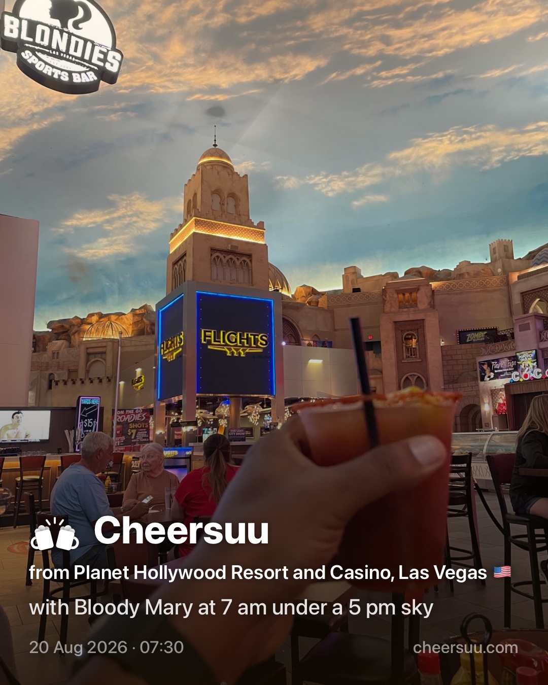 A Cheersuu from Planet Hollywood Resort and Casino, Las Vegas