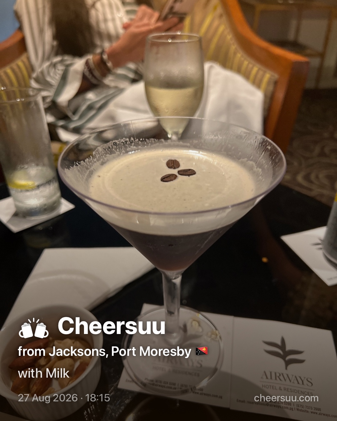 A Cheersuu from Jacksons, Port Moresby