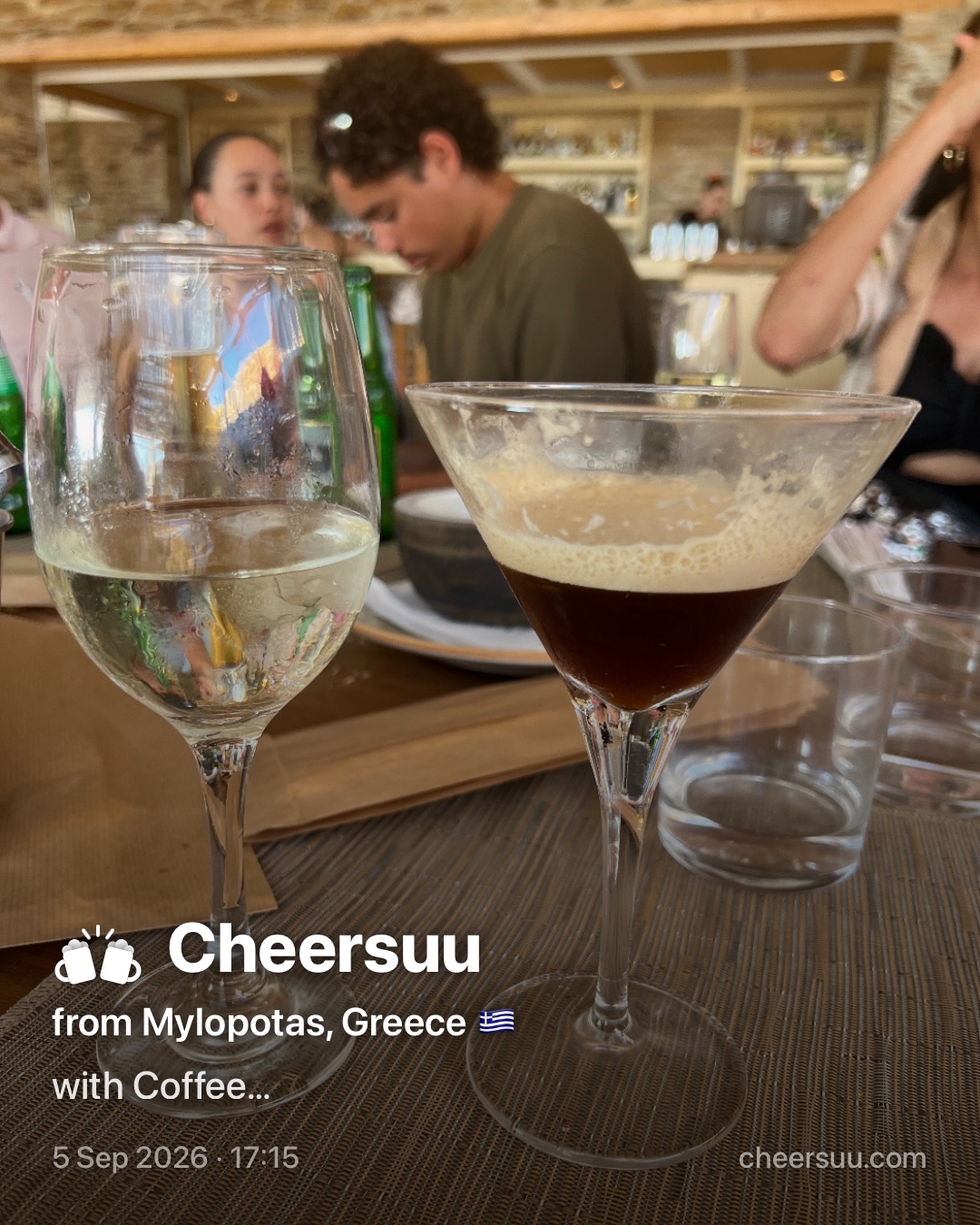 A Cheersuu from Mylopotas, Greece