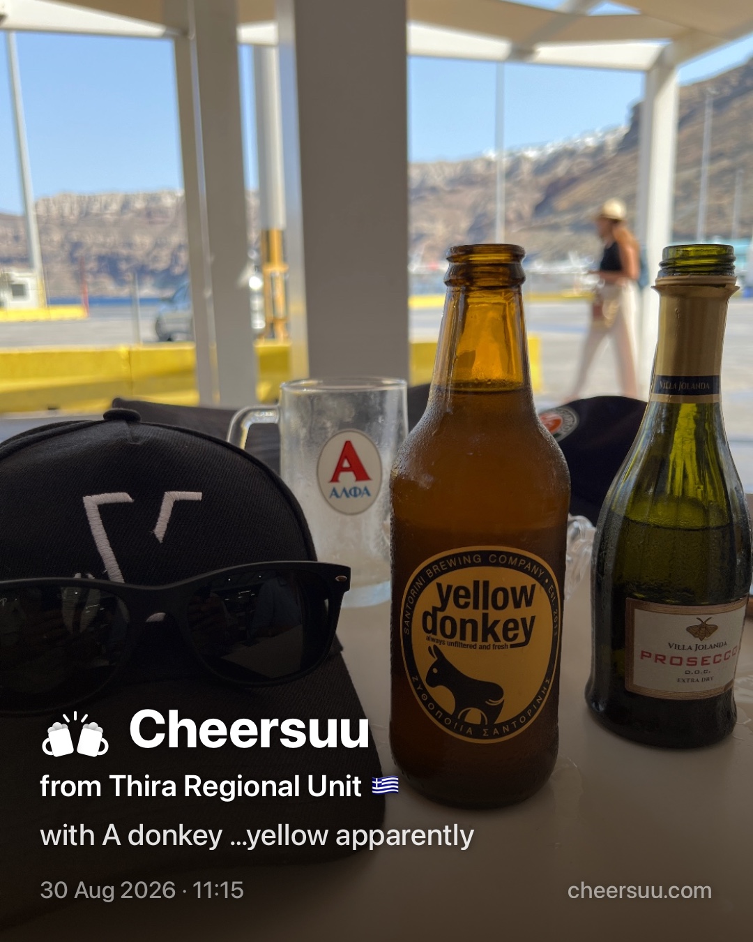 A Cheersuu from Thira