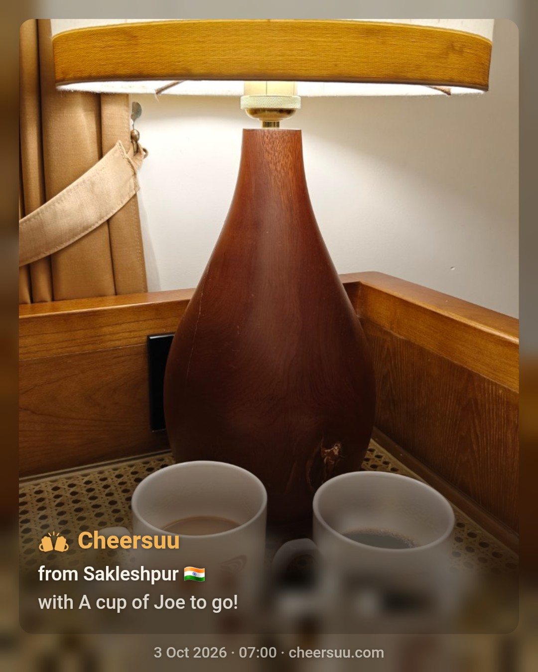 A Cheersuu from Sakleshpur