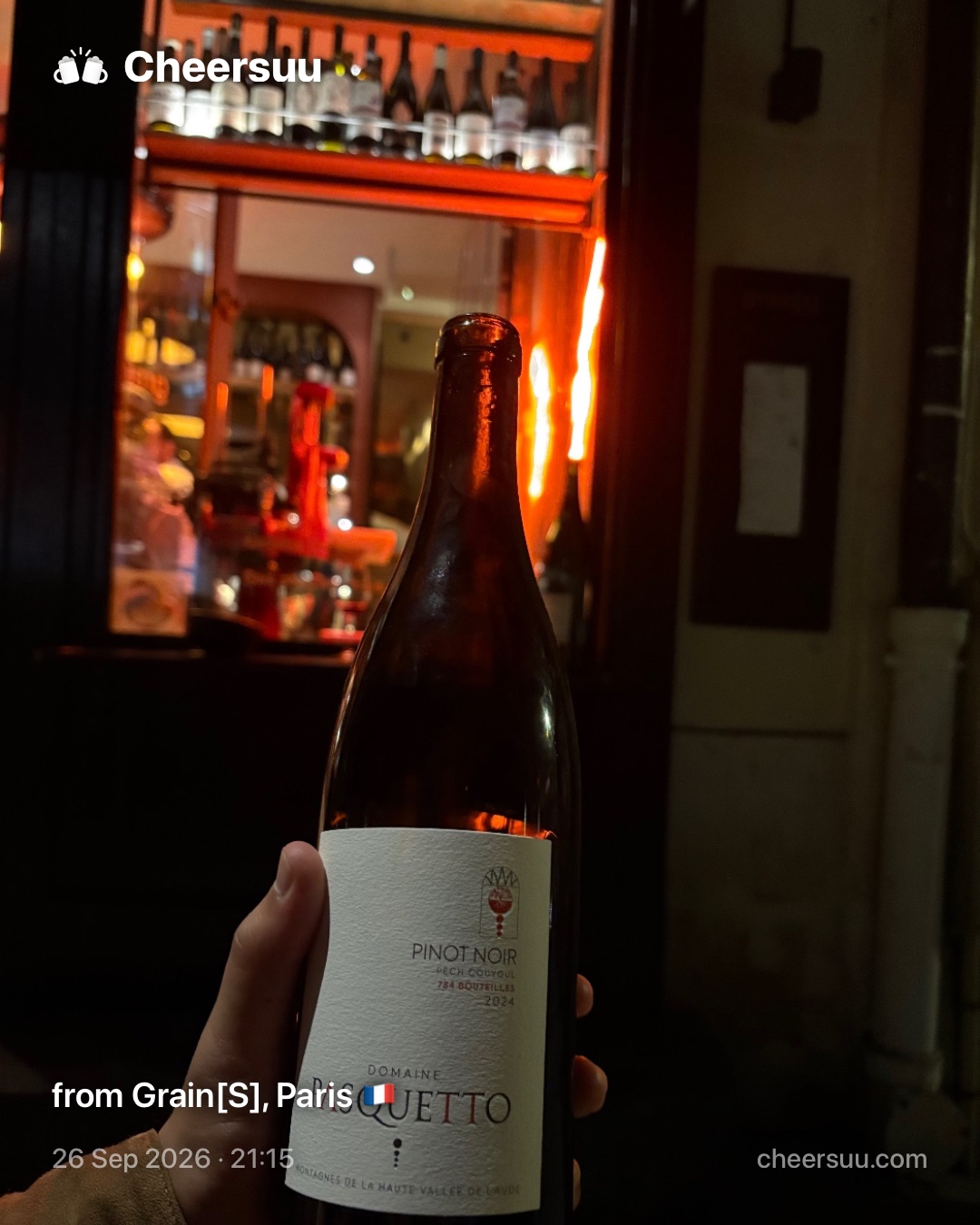 A Cheersuu from Grain[S], Paris
