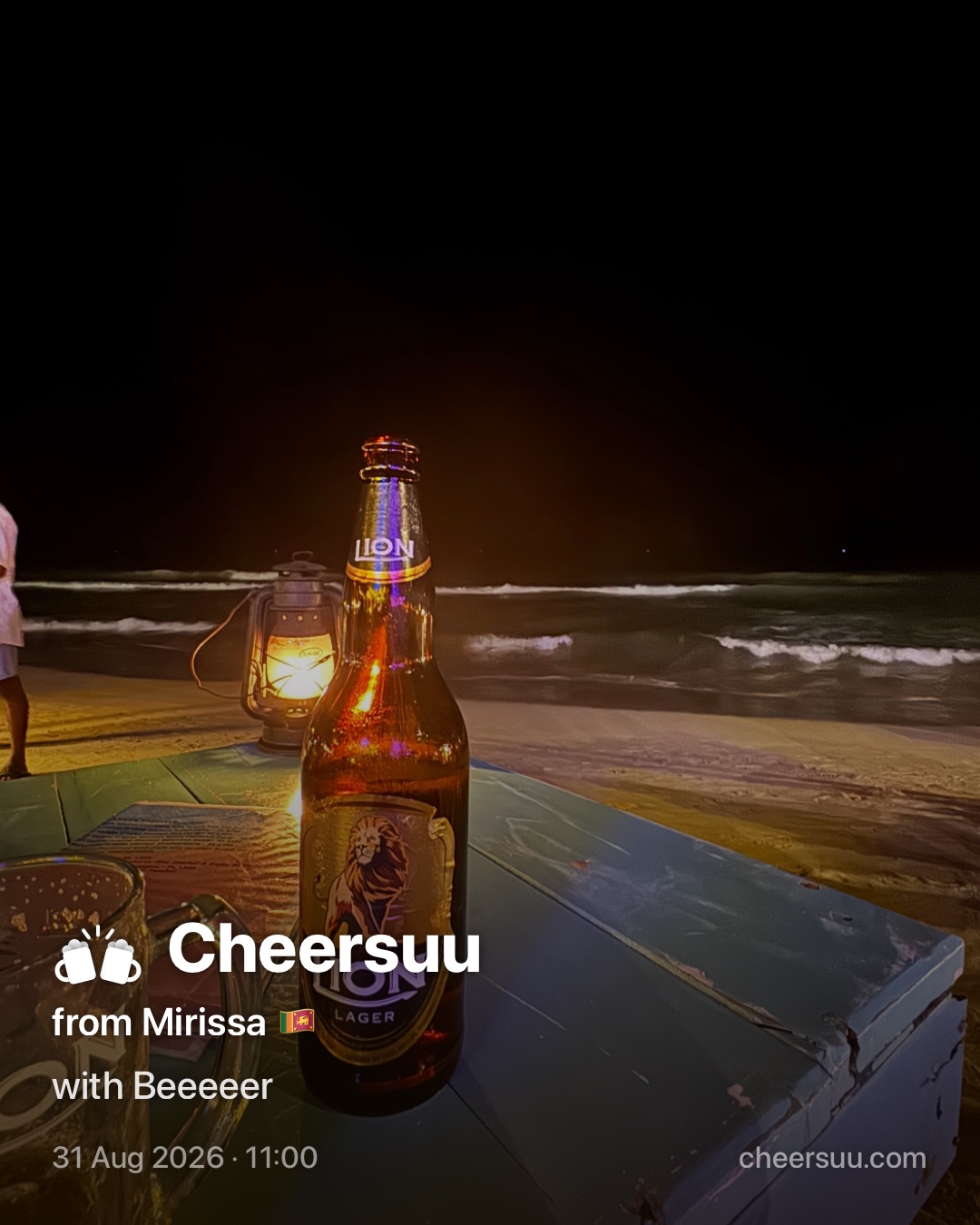 A Cheersuu from Mirissa
