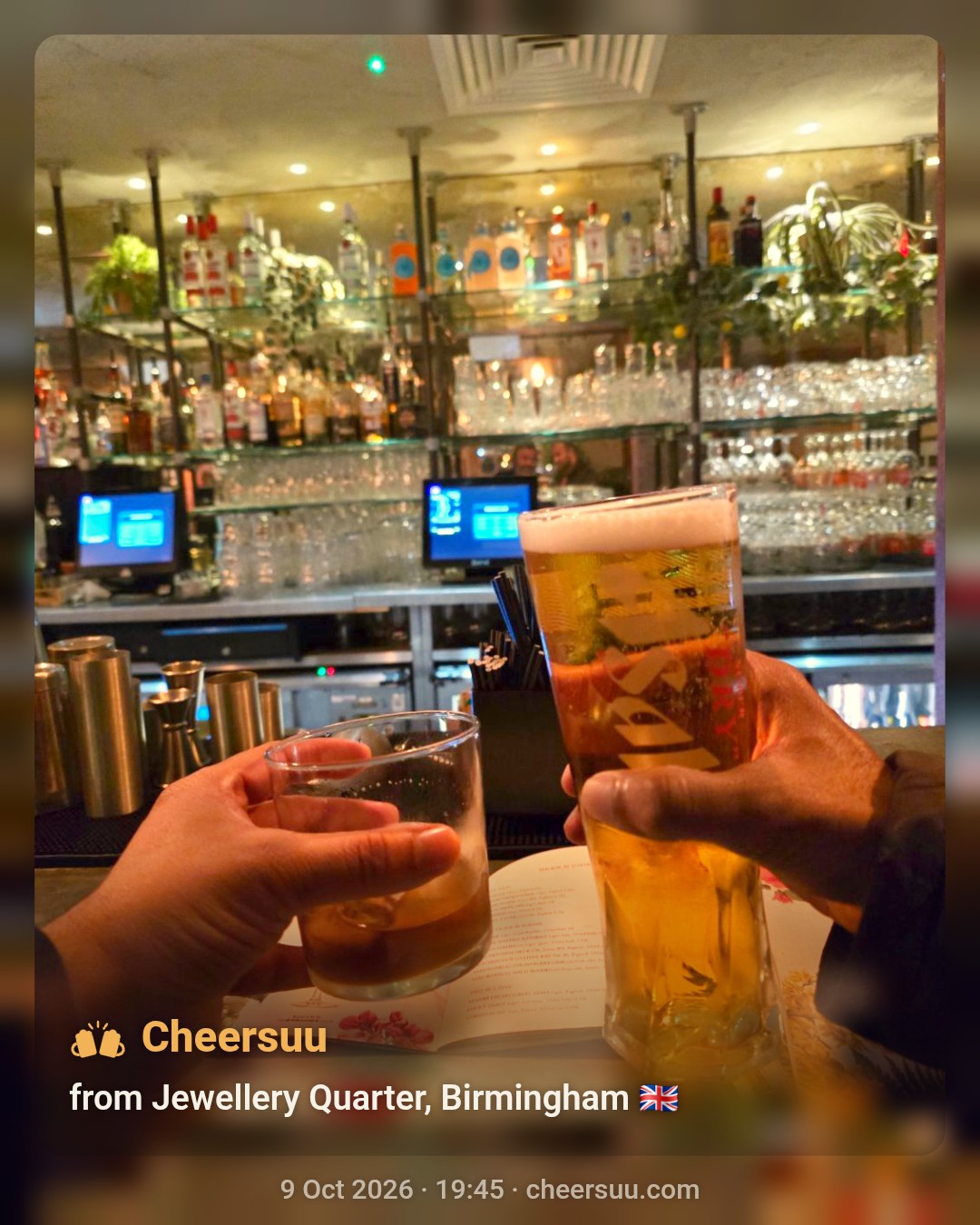 A Cheersuu from Jewellery Quarter, Birmingham