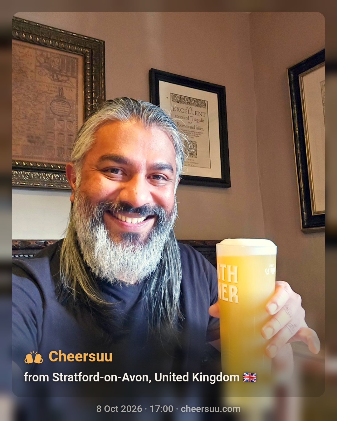 A Cheersuu from Stratford-on-Avon, United Kingdom