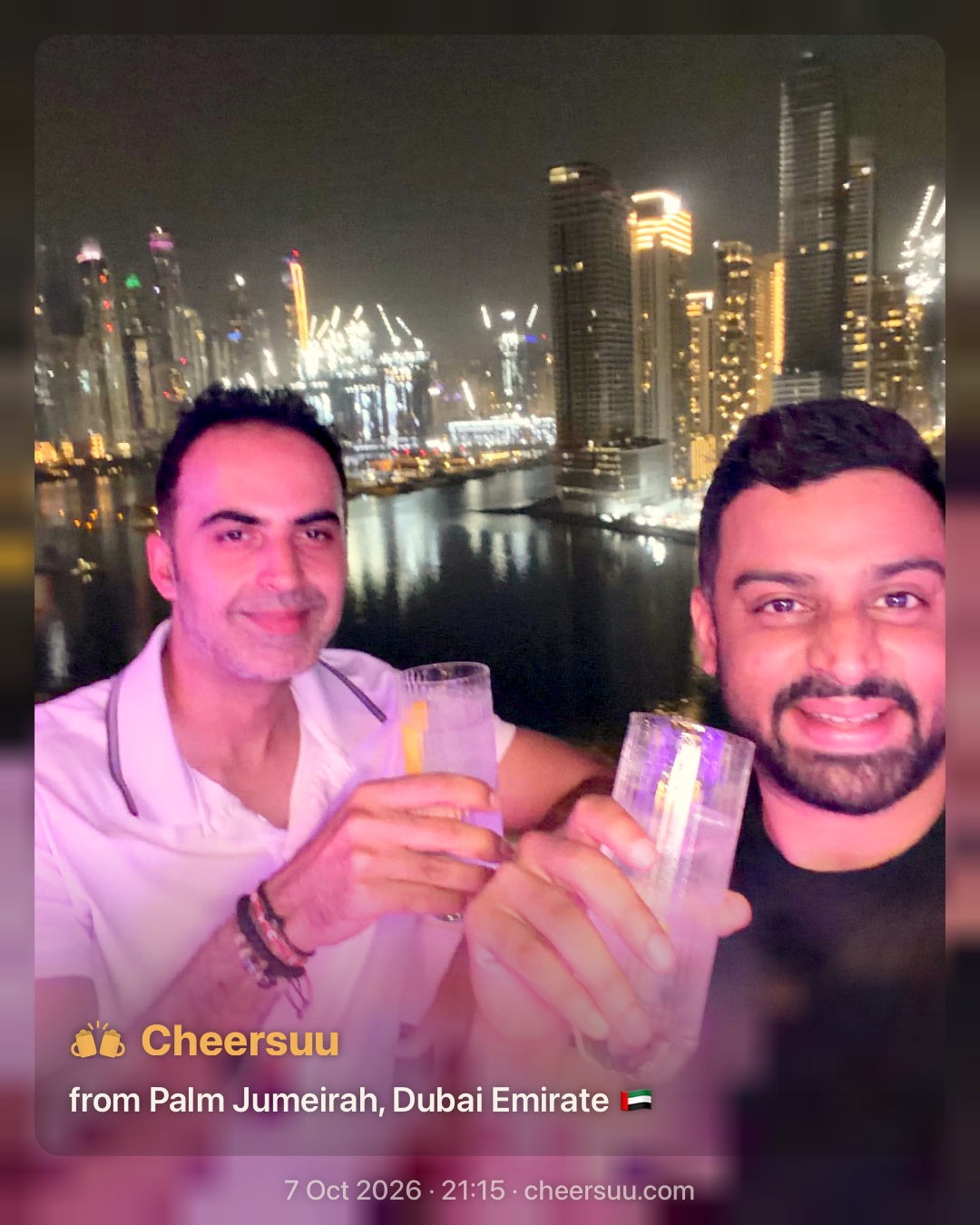 A Cheersuu from Palm Jumeirah, Dubai Emirate