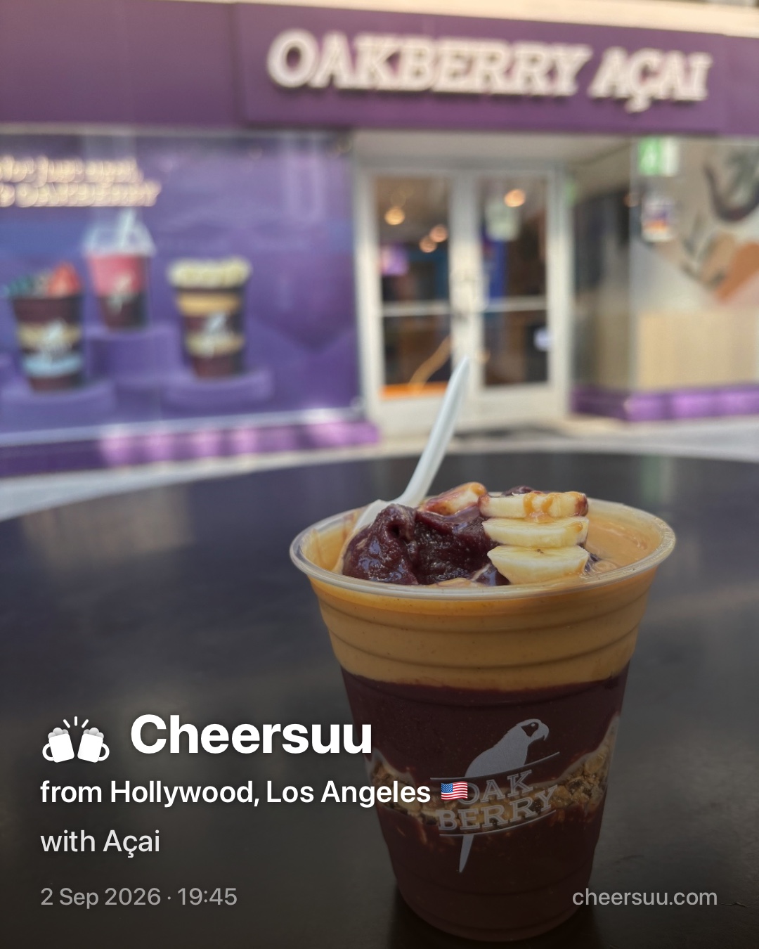 A Cheersuu from Hollywood, Los Angeles