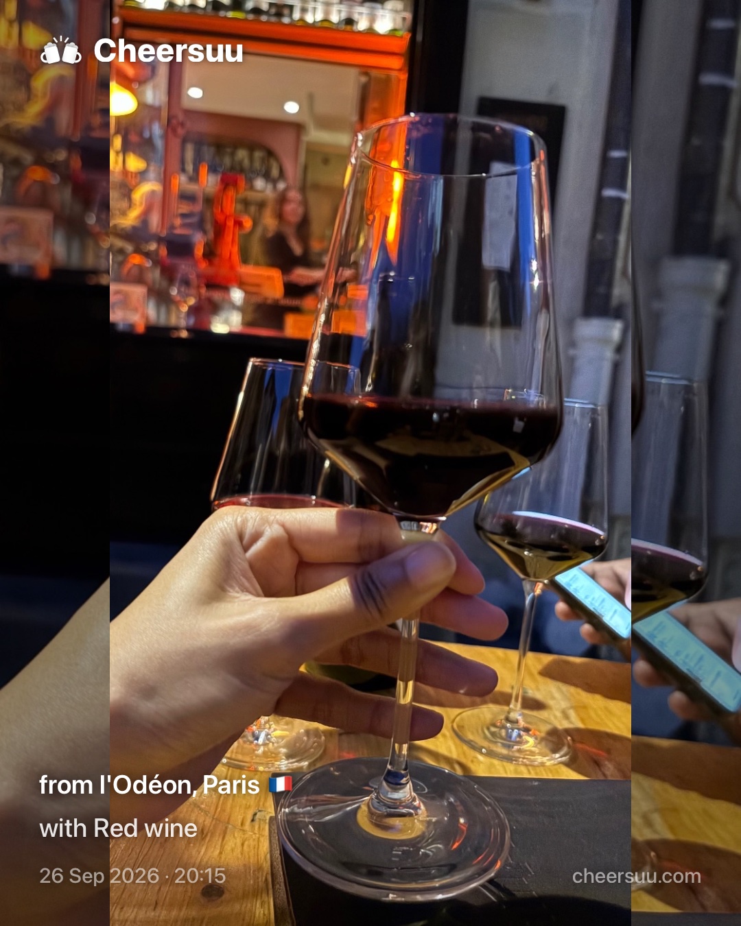 A Cheersuu from l'Odéon, Paris
